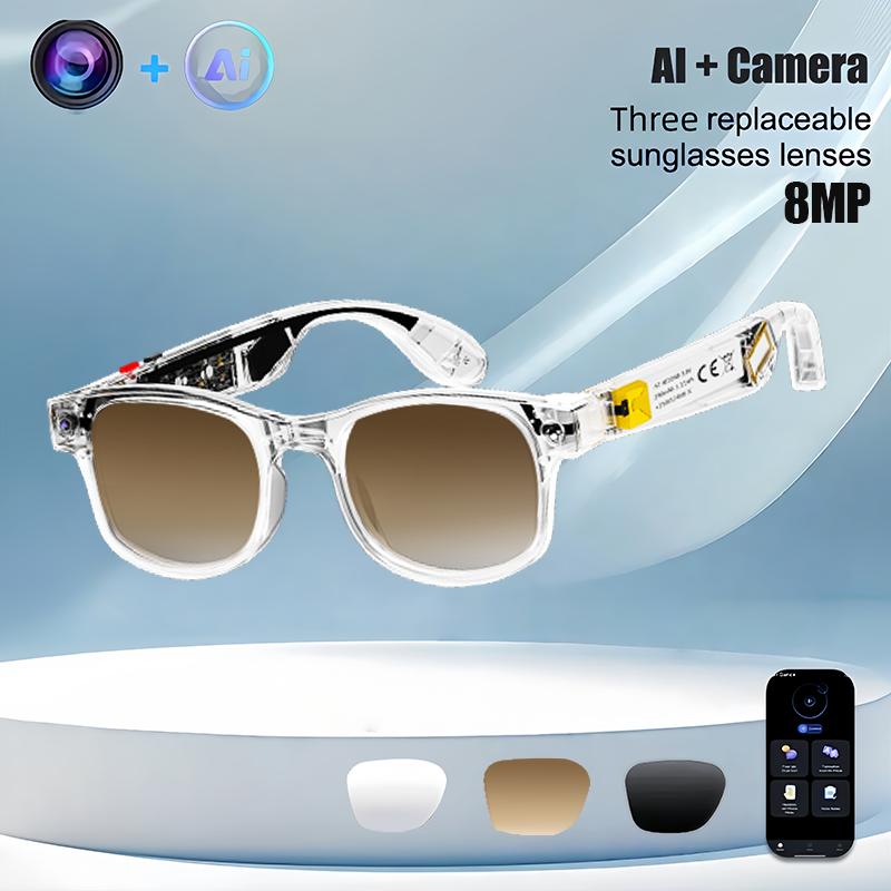 Wearable AI Camera Glasses UV Protect