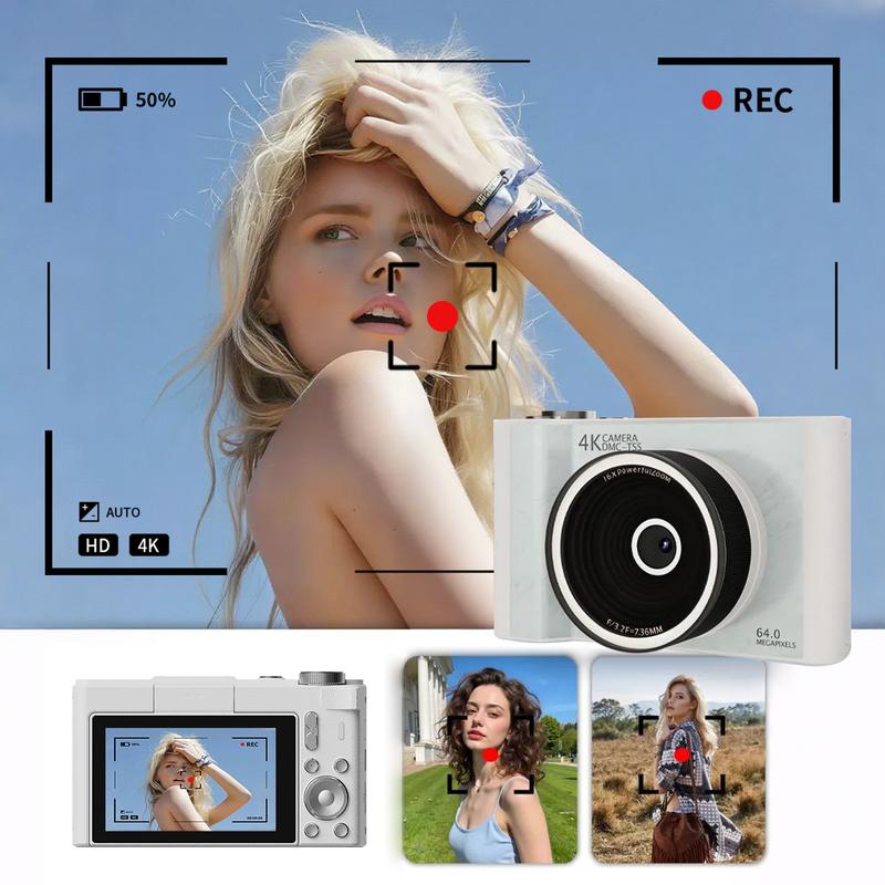 4K Digital Camera with Flip Screen