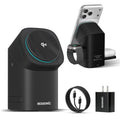 RESSONIC 3-in-1 Wireless Charger, Qi2 15W Fast Charge for iPhone Watch AirPods