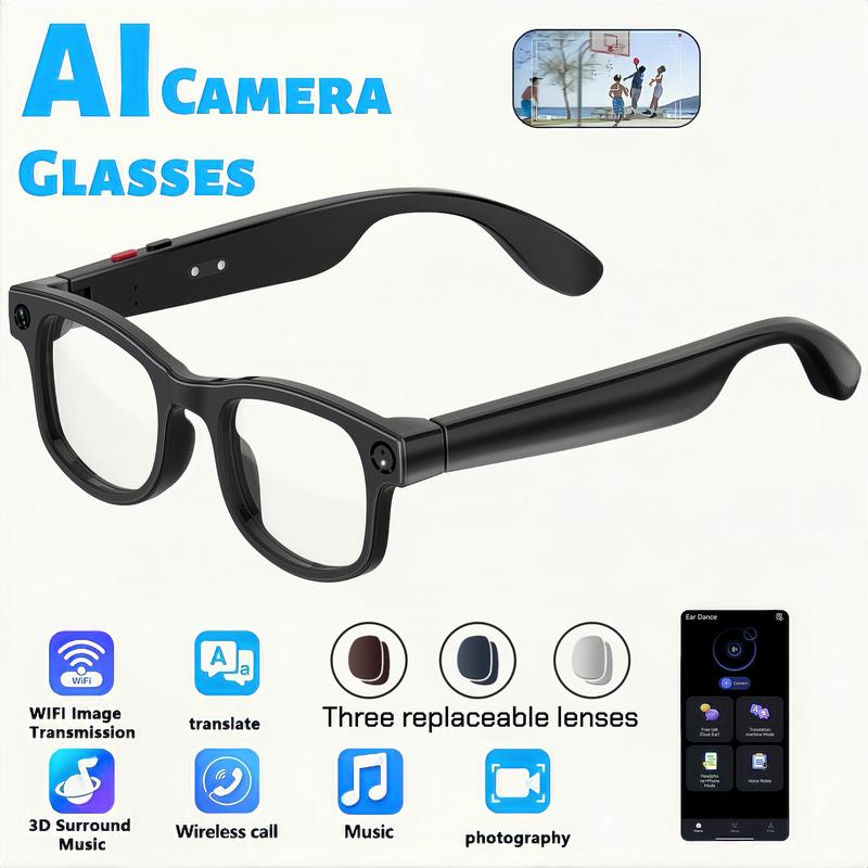 Wearable AI Camera Glasses UV Protect